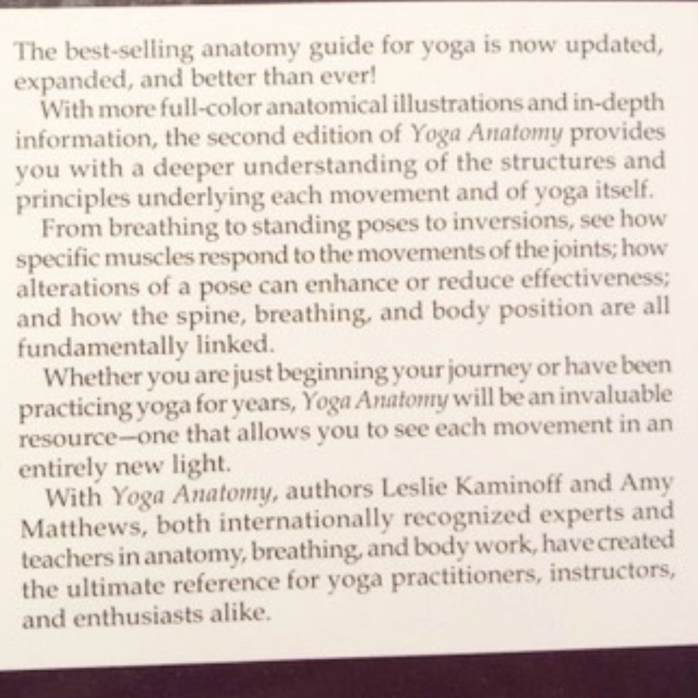 Yoga Anatomy by Leslie Kaminoff - Picture 3 of 4